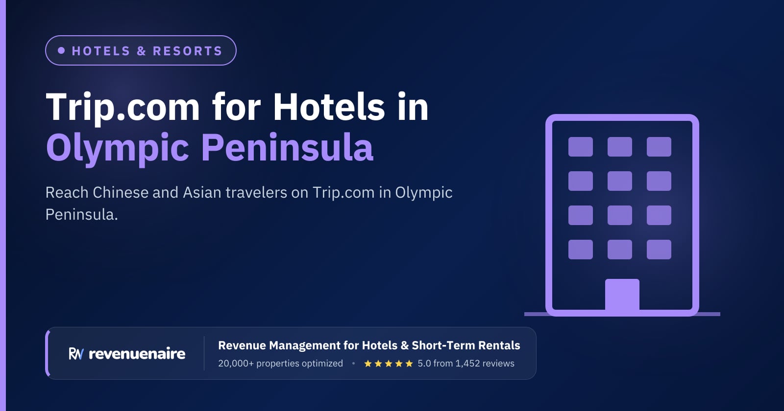 Trip.com Optimization for Hotels in Olympic Peninsula & San Juan Islands, United States