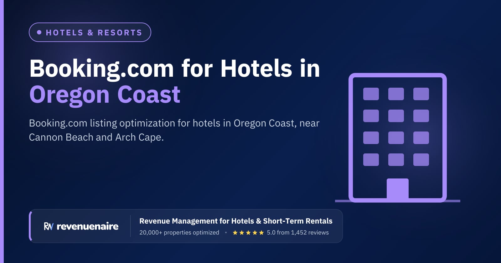 Booking.com Optimization for Hotels in Oregon Coast, United States