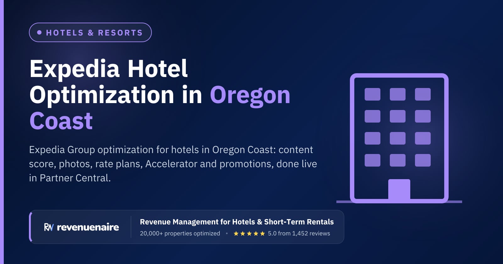 Expedia Optimization for Hotels in Oregon Coast, United States