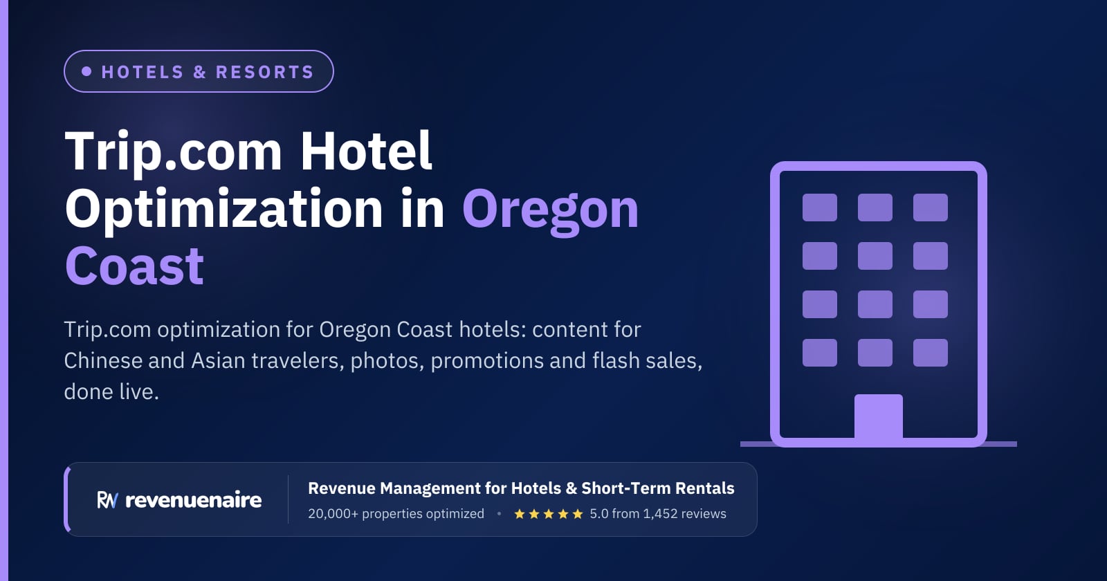 Trip.com Optimization for Hotels in Oregon Coast, United States