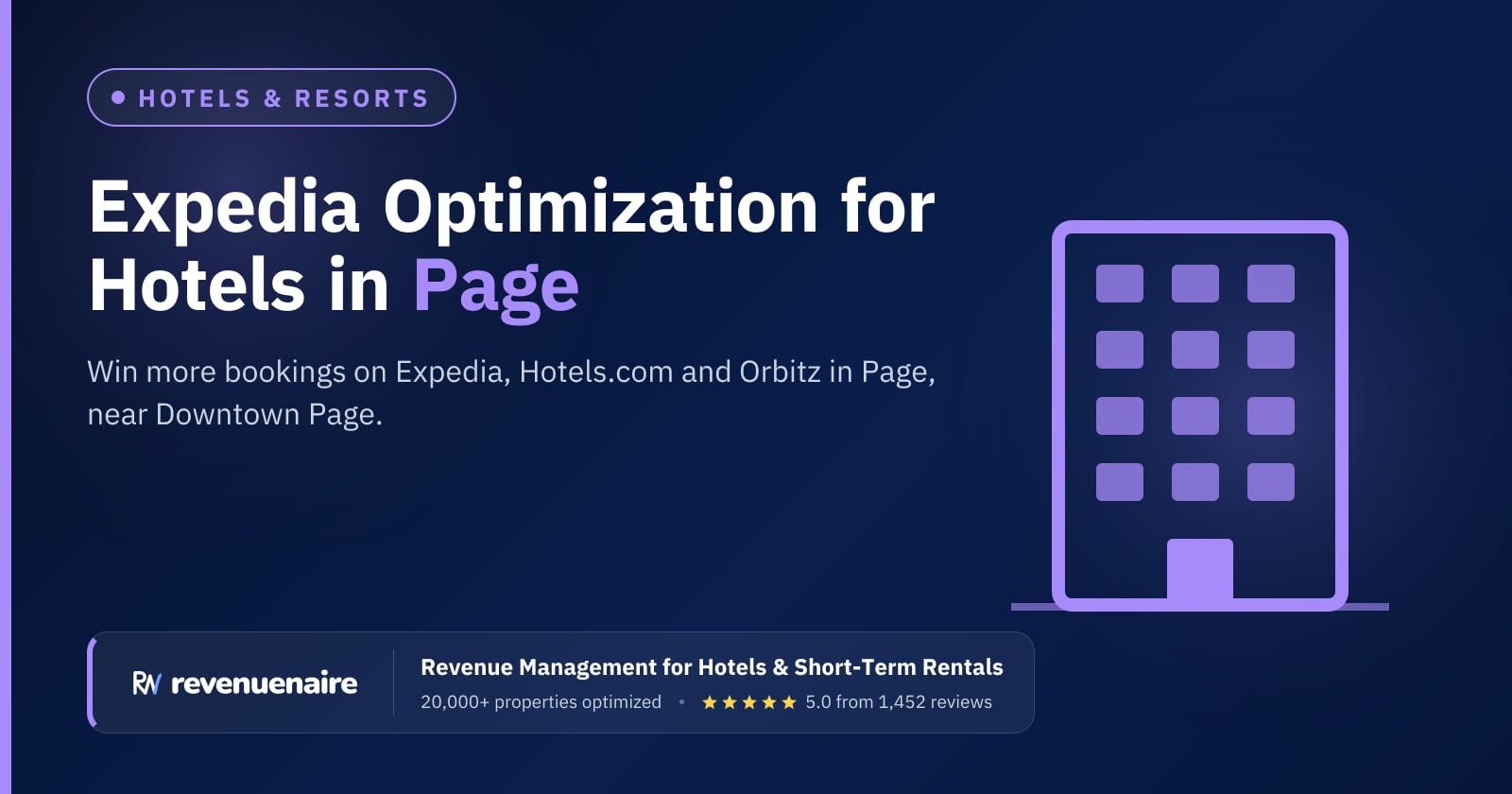 Expedia Optimization for Hotels in Page & Lake Powell, United States