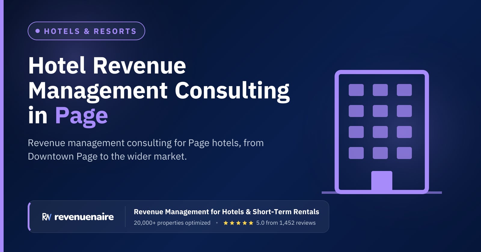Hotel Revenue Management Consulting in Page & Lake Powell, United States