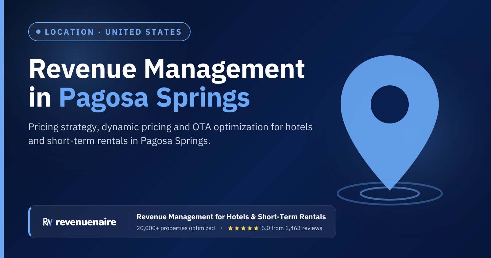 Revenue management in Pagosa Springs, United States