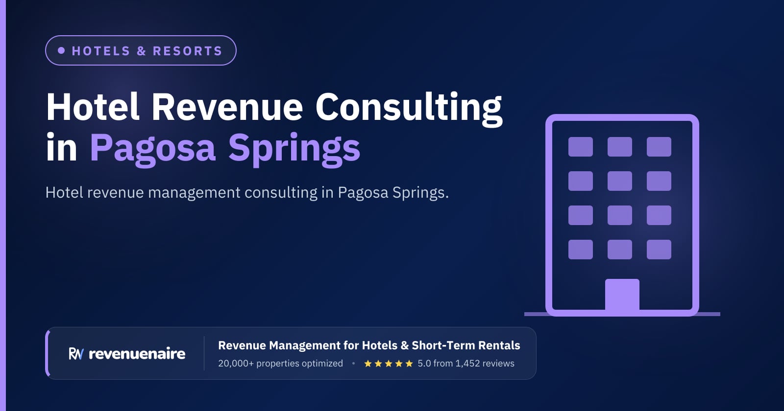 Hotel Revenue Management Consulting in Pagosa Springs, United States