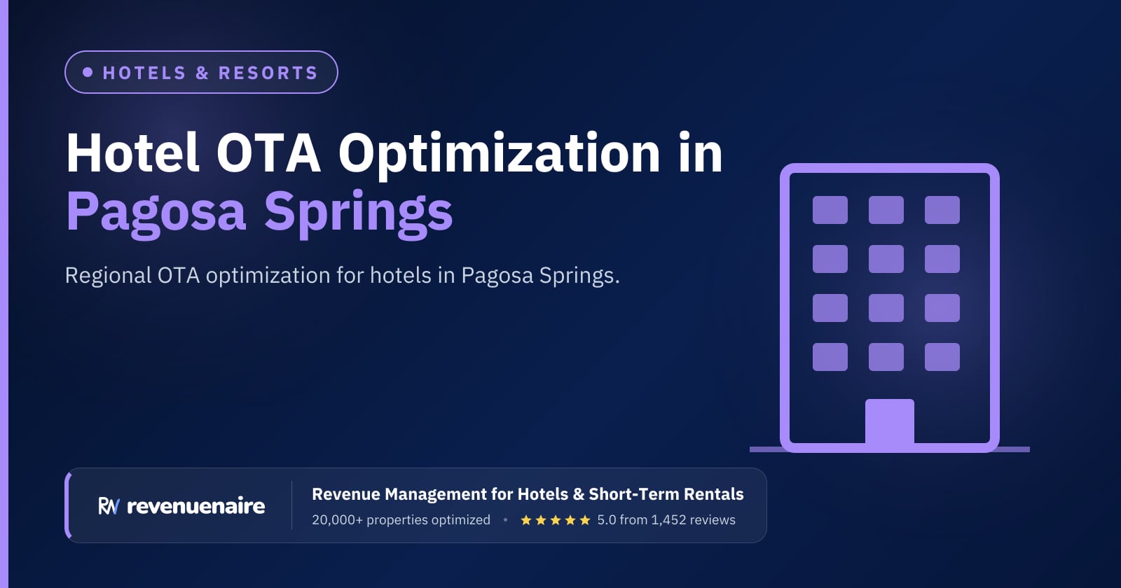 Other Hotel OTA Optimization in Pagosa Springs, United States