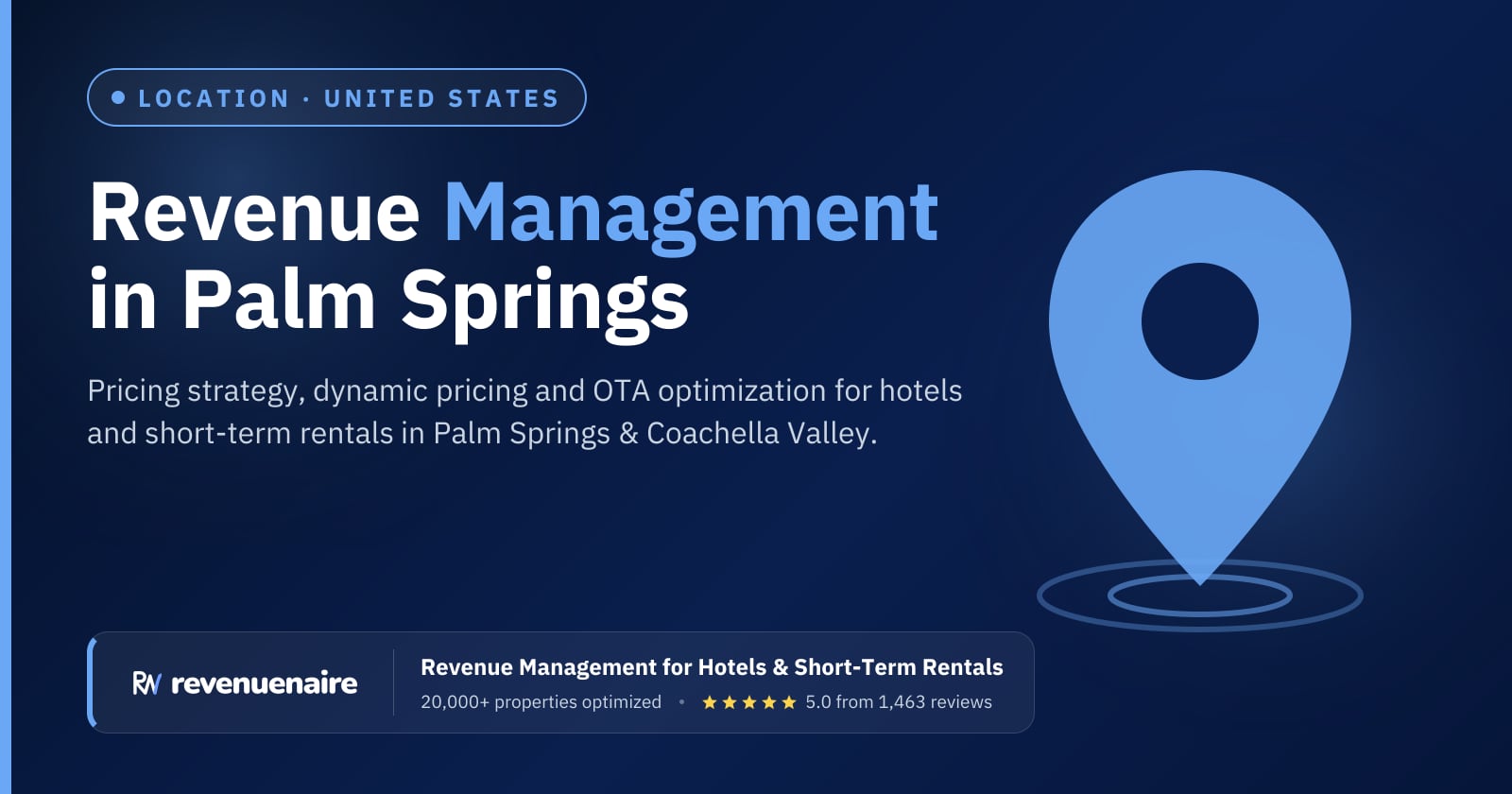 Revenue management in Palm Springs & Coachella Valley, United States