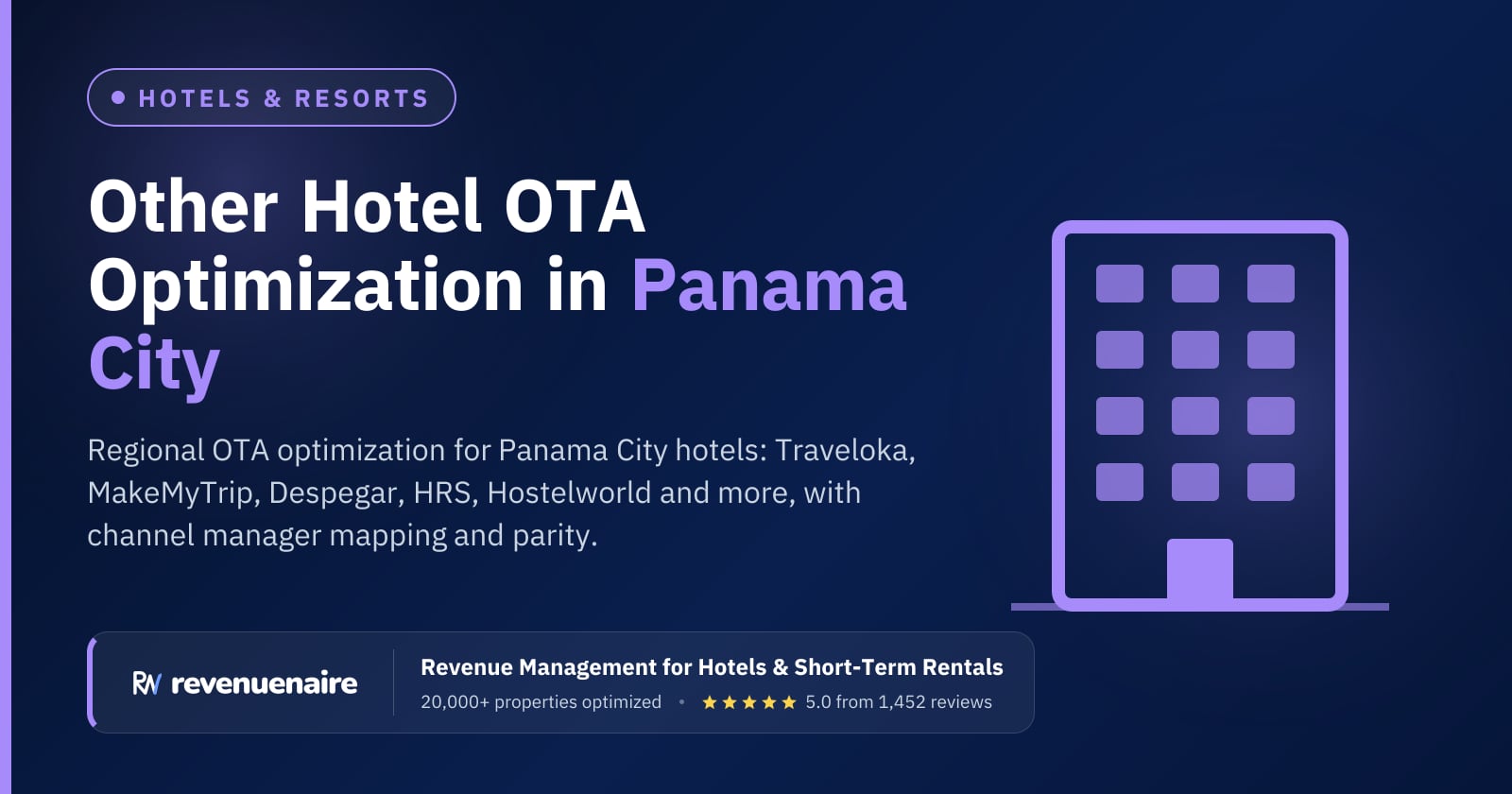 Other Hotel OTA Optimization in Panama City & Bocas del Toro, Panama