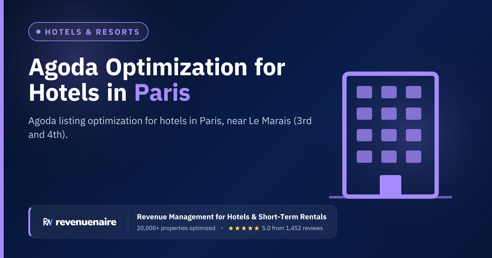 Agoda Optimization for Hotels in Paris, France