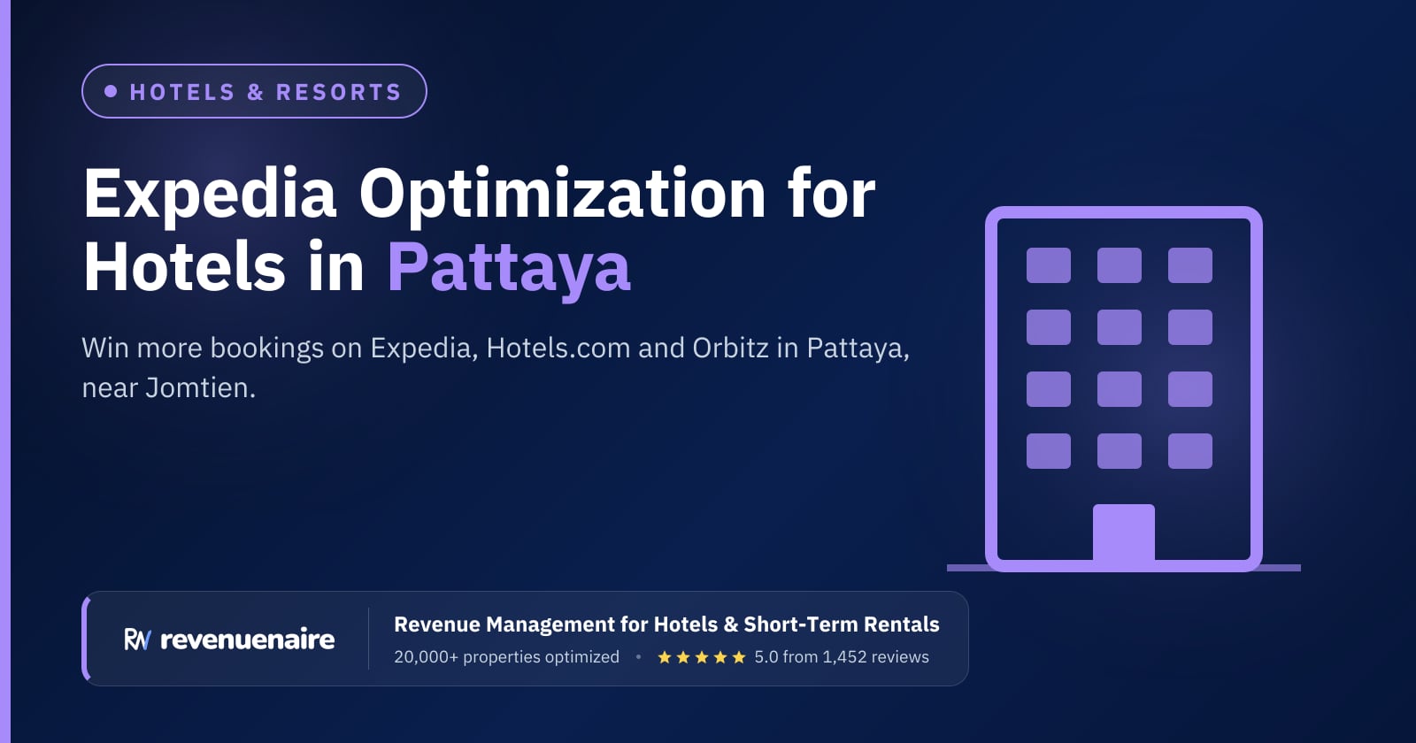 Expedia Optimization for Hotels in Pattaya, Thailand