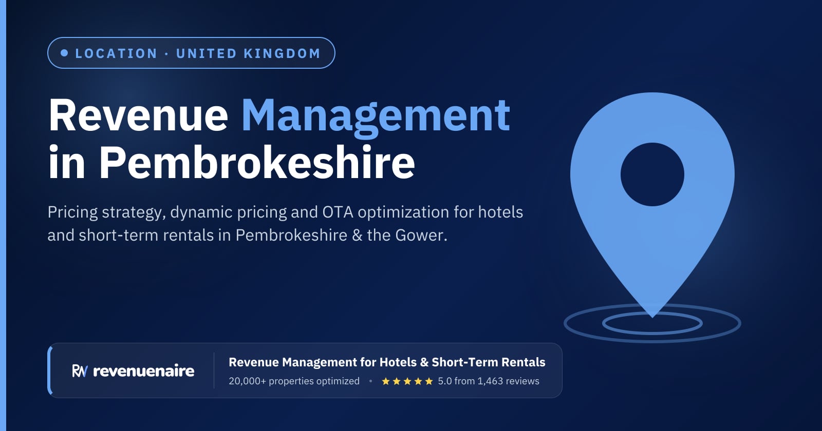 Revenue management in Pembrokeshire & the Gower, United Kingdom