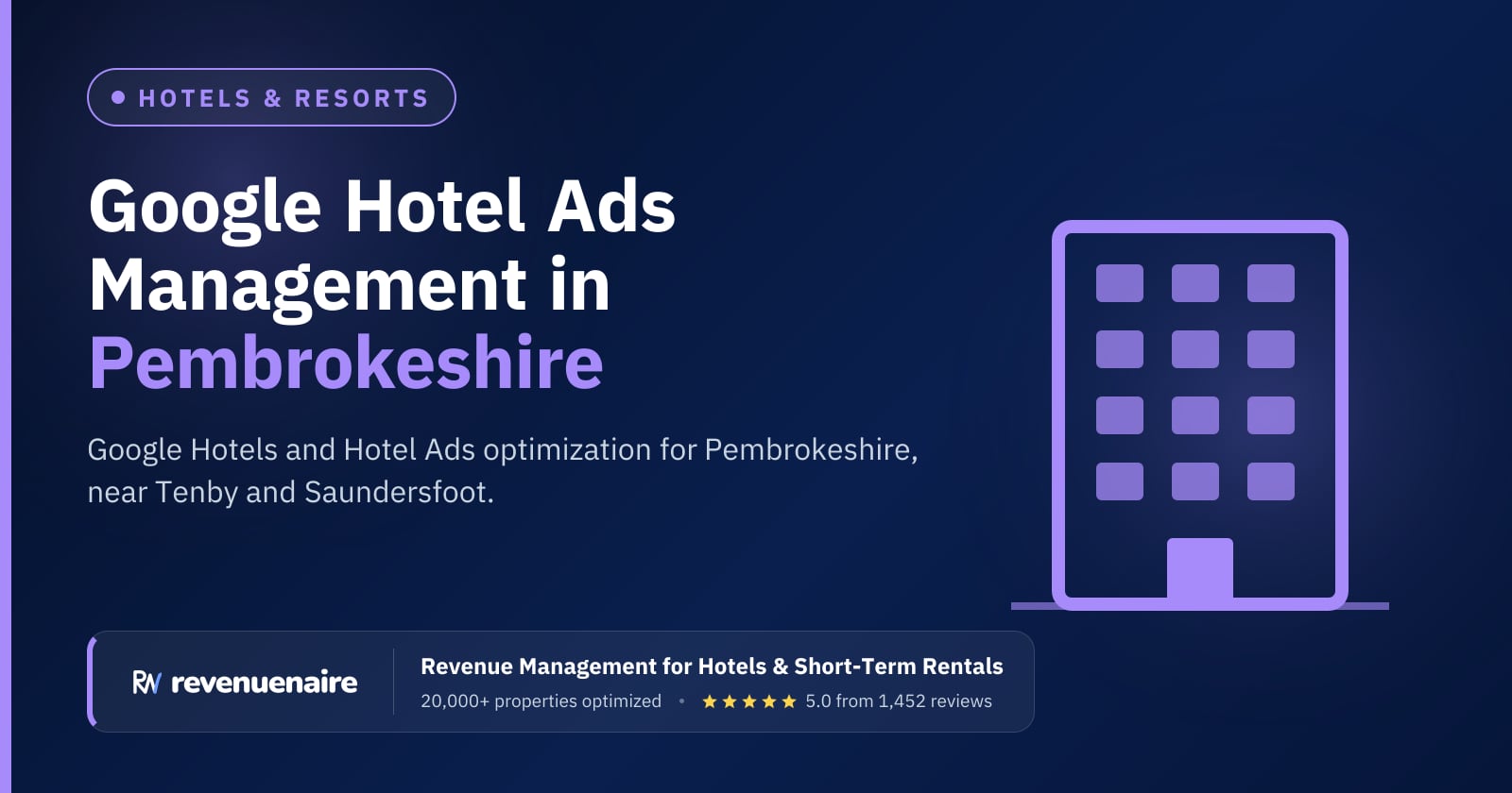 Google Hotel Ads Optimization in Pembrokeshire & the Gower, United Kingdom
