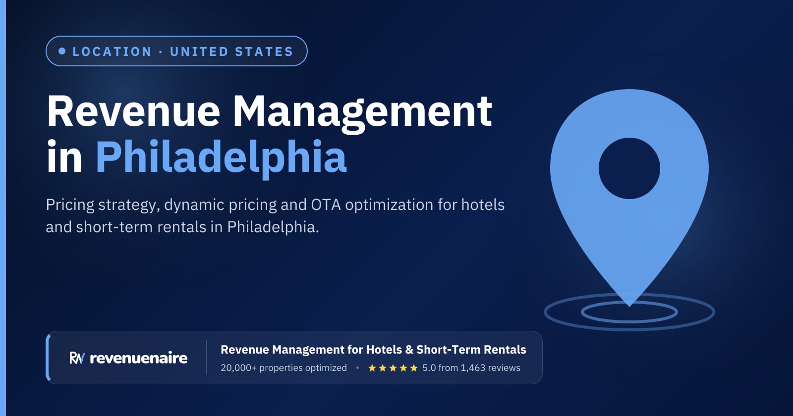 Revenue management in Philadelphia, United States