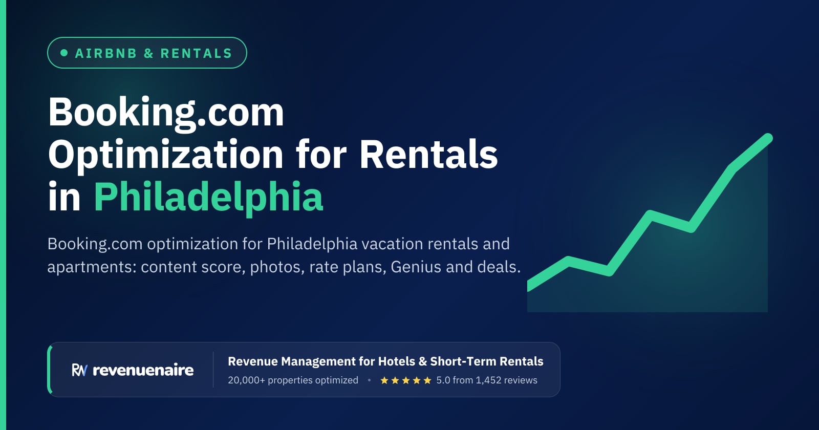 Booking.com Optimization for Rentals in Philadelphia, United States