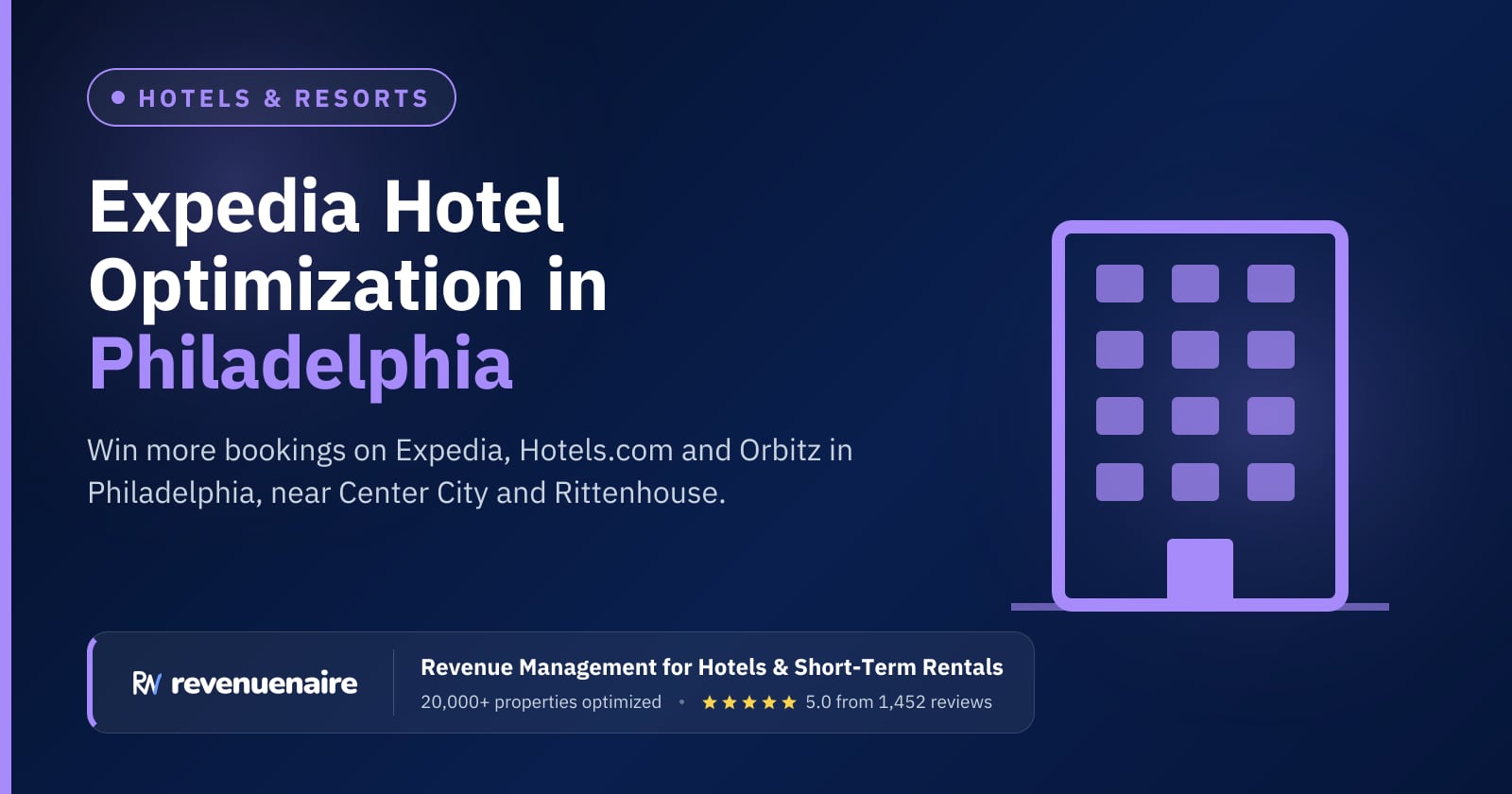 Expedia Optimization for Hotels in Philadelphia, United States