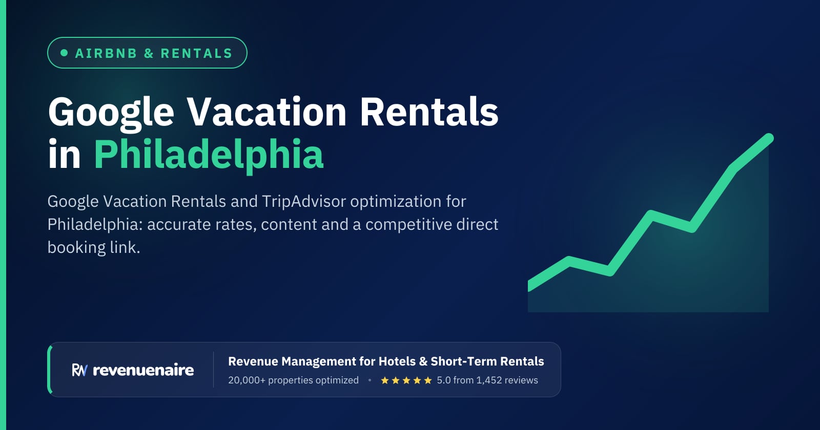 Google Vacation Rentals Optimization in Philadelphia, United States