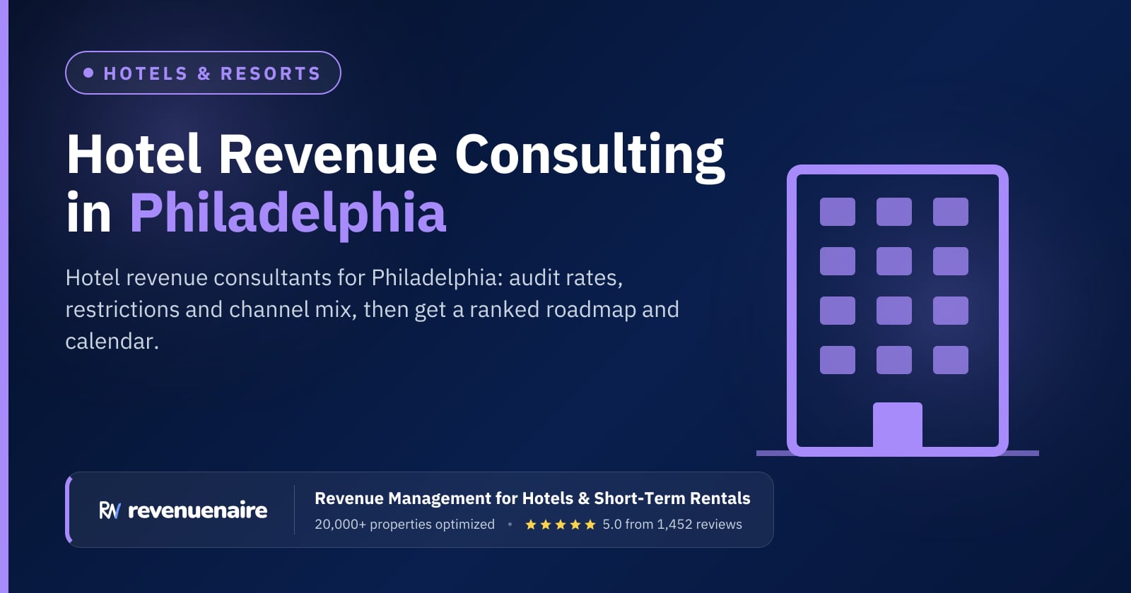 Hotel Revenue Management Consulting in Philadelphia, United States