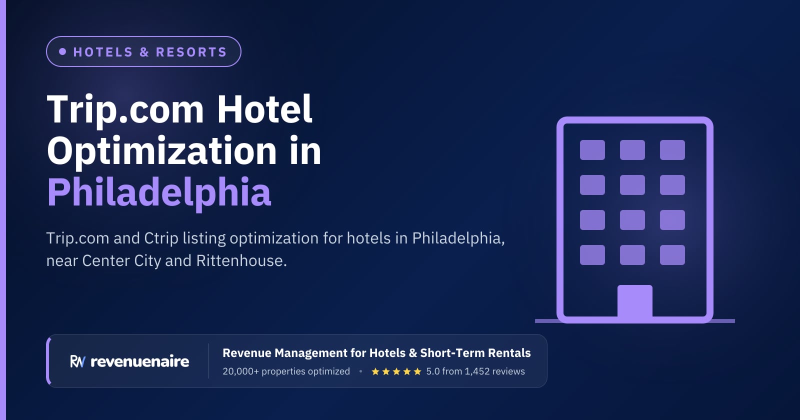 Trip.com Optimization for Hotels in Philadelphia, United States
