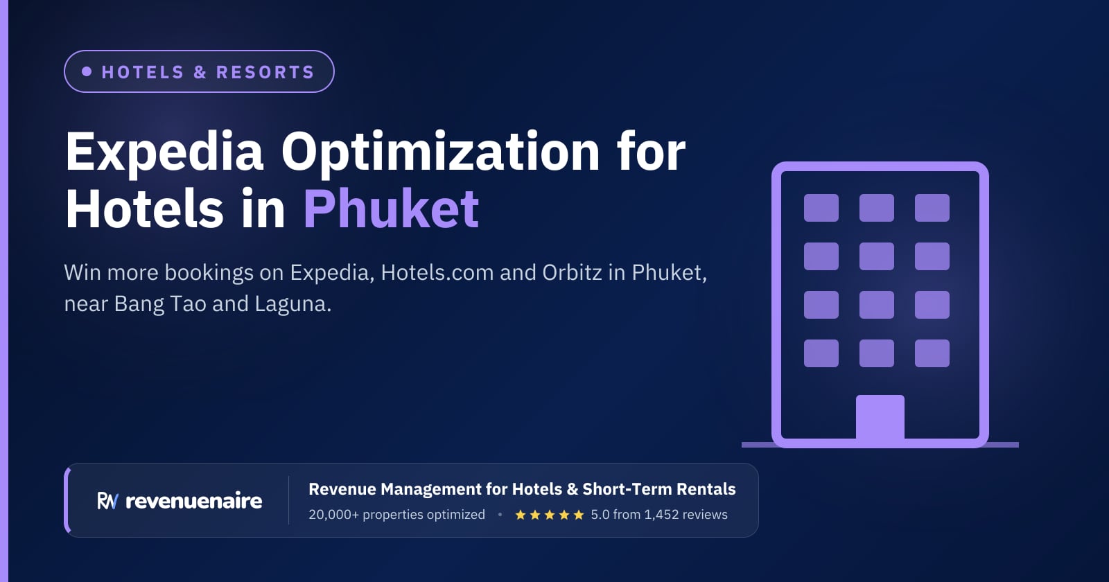 Expedia Optimization for Hotels in Phuket, Thailand