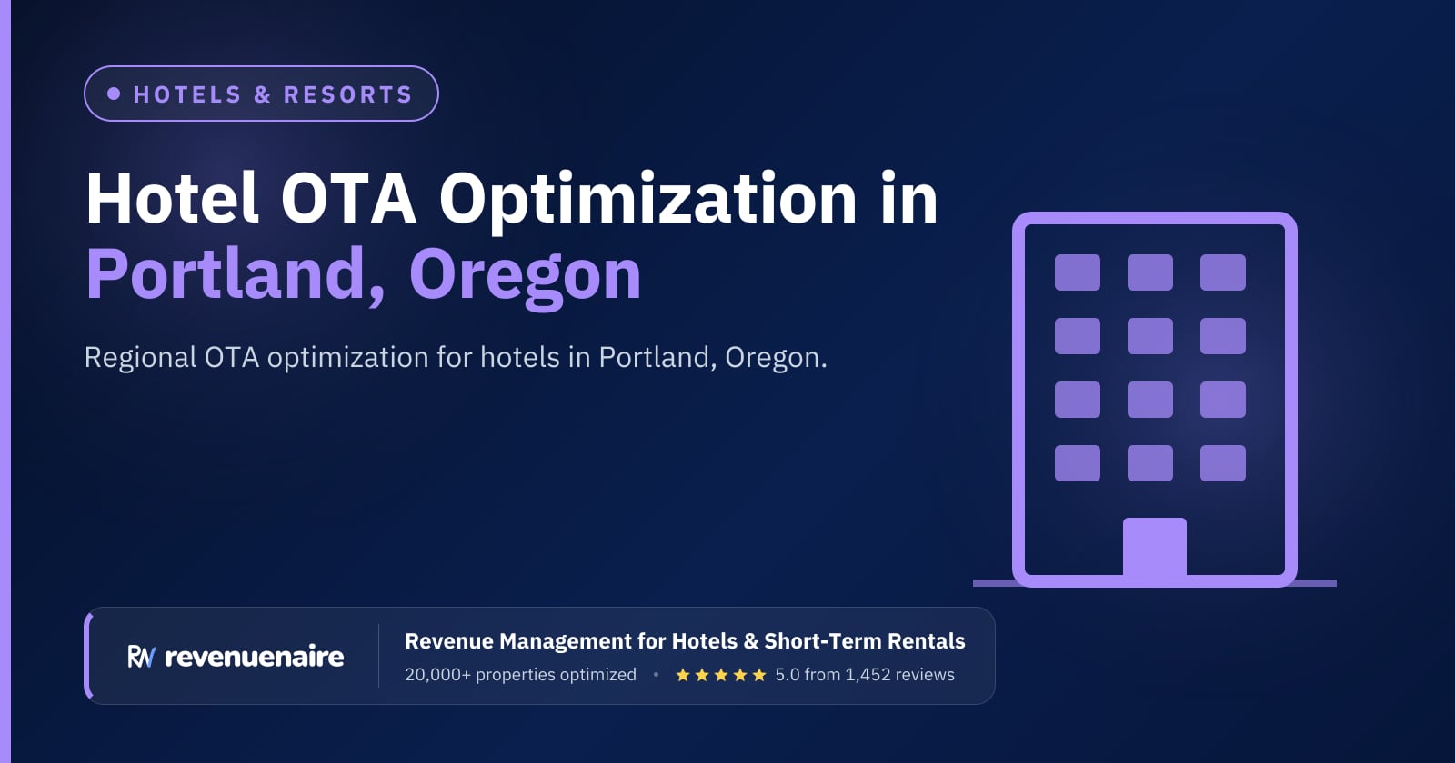 Other Hotel OTA Optimization in Portland, Oregon, United States