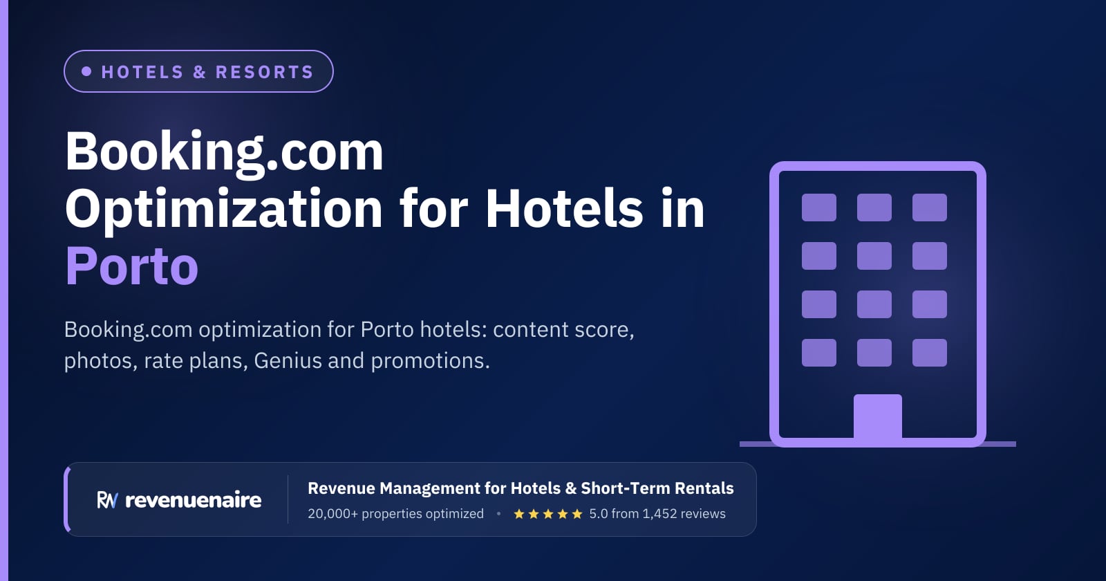 Booking.com Optimization for Hotels in Porto, Portugal
