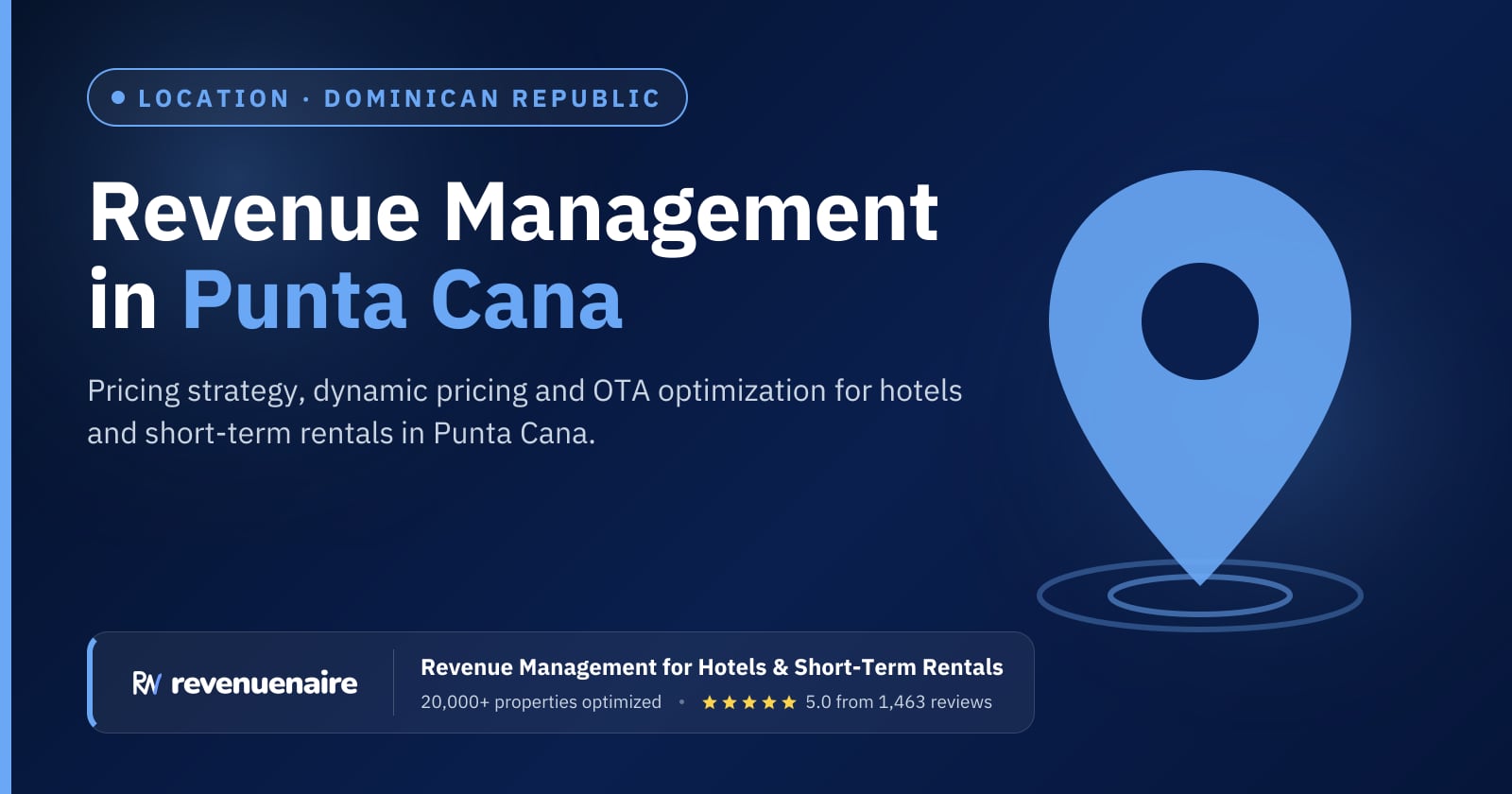 Revenue management in Punta Cana, Dominican Republic