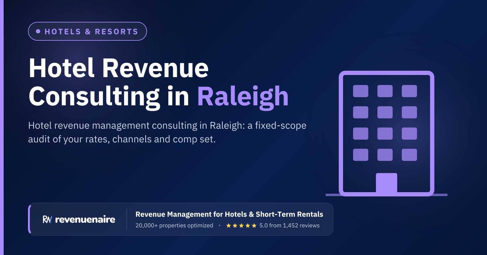 Hotel Revenue Management Consulting in Raleigh, Durham & Chapel Hill, United States