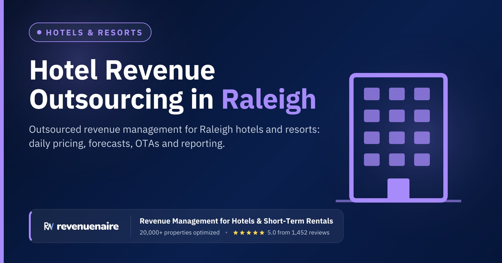 Hotel Revenue Management Outsourcing in Raleigh, Durham & Chapel Hill, United States