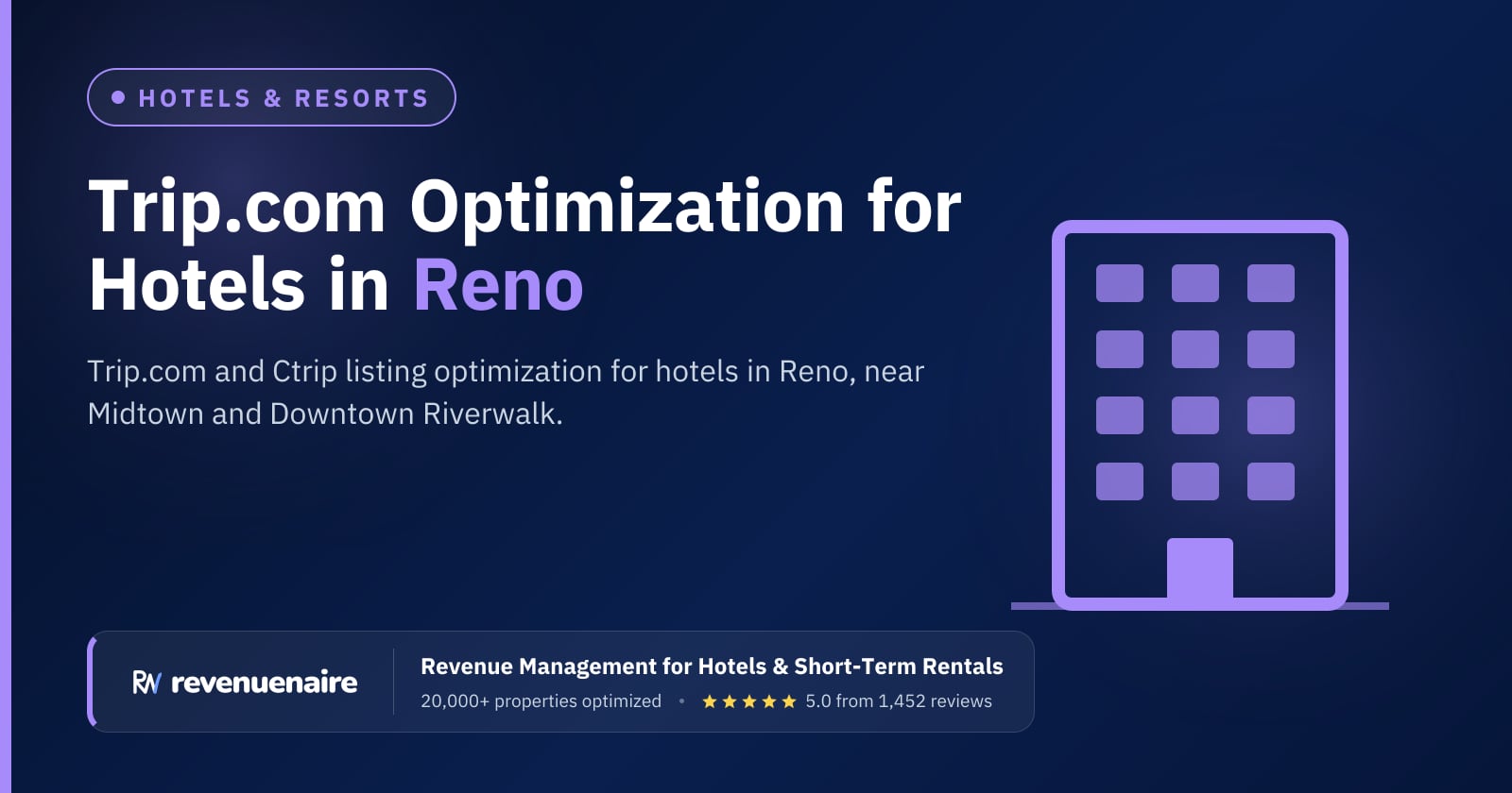 Trip.com Optimization for Hotels in Reno, United States
