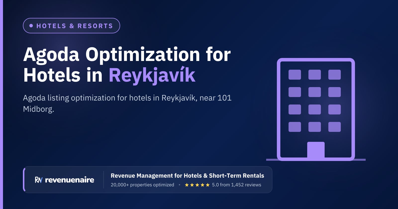 Agoda Optimization for Hotels in Reykjavík, Iceland