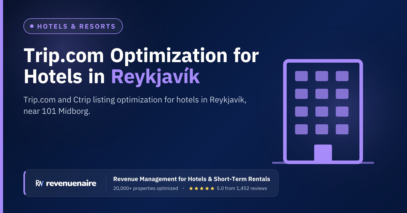 Trip.com Optimization for Hotels in Reykjavík, Iceland