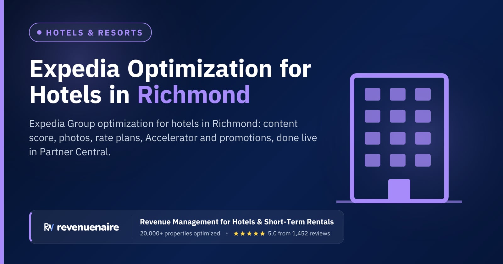 Expedia Optimization for Hotels in Richmond & Williamsburg, United States