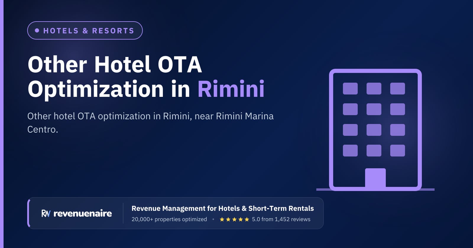 Other Hotel OTA Optimization in Rimini & the Adriatic Riviera, Italy