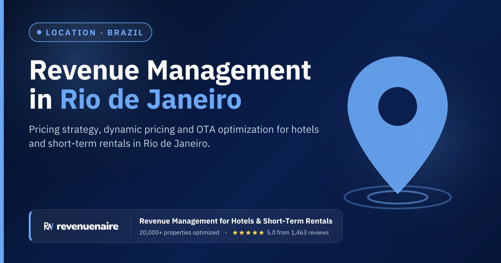 Revenue management in Rio de Janeiro, Brazil