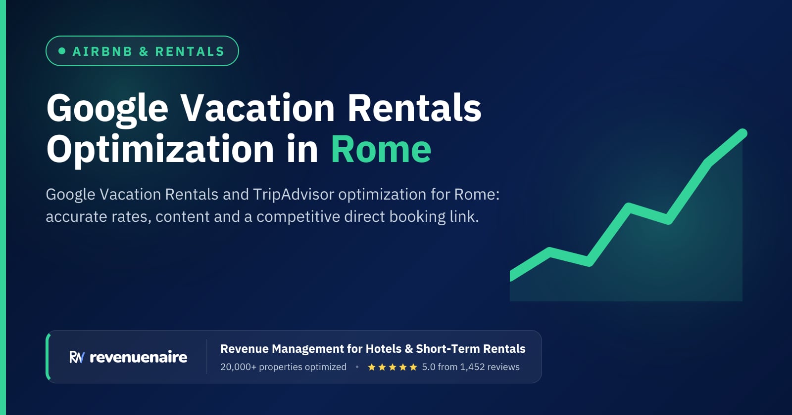 Google Vacation Rentals Optimization in Rome, Italy
