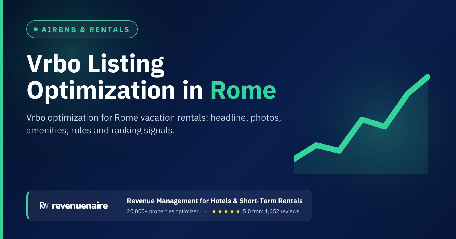 Vrbo Listing Optimization in Rome, Italy