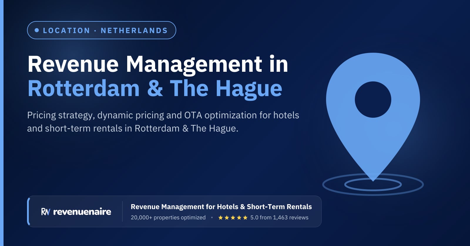 Revenue management in Rotterdam & The Hague, Netherlands