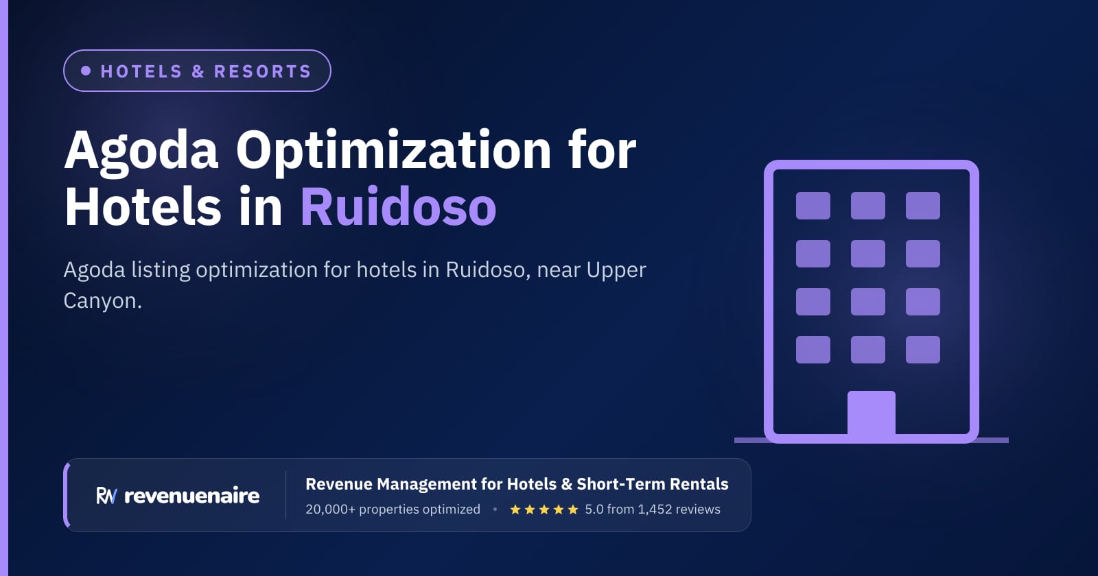 Agoda Optimization for Hotels in Ruidoso, United States