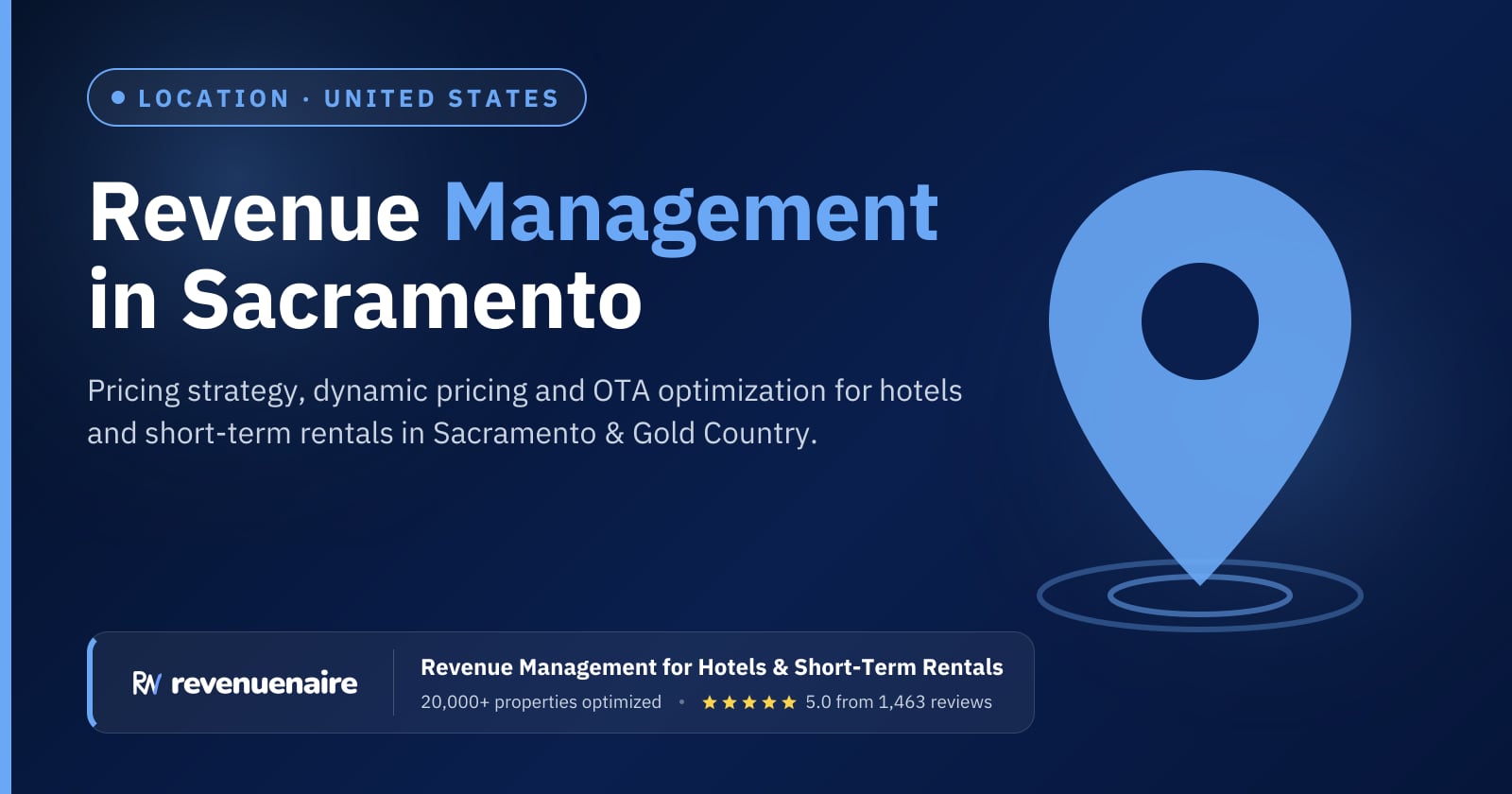 Revenue management in Sacramento & Gold Country, United States