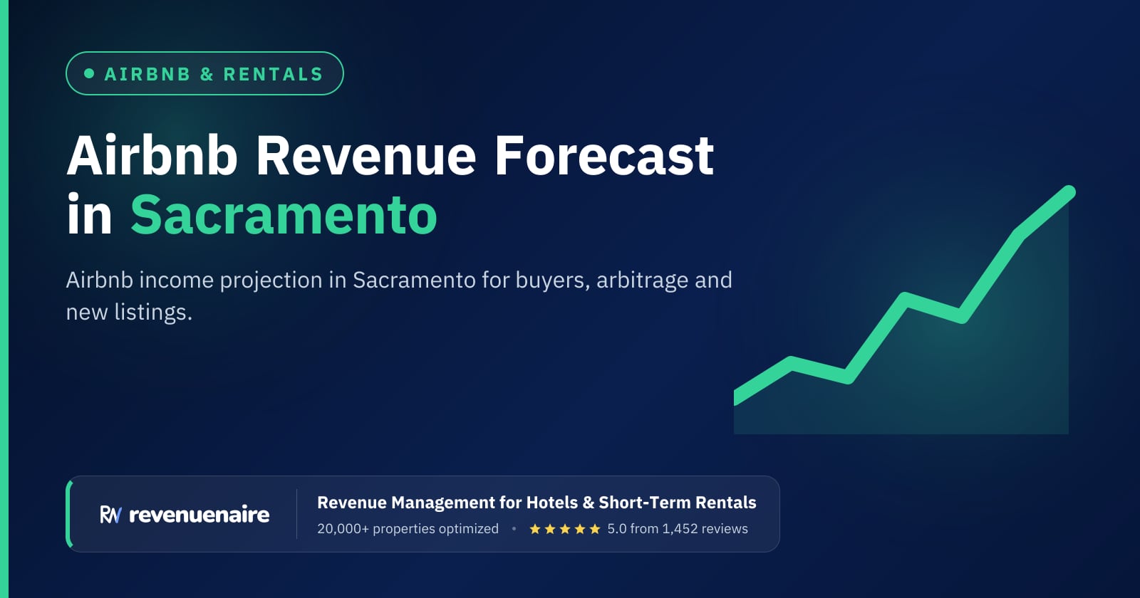 Airbnb Revenue Forecast in Sacramento & Gold Country, United States