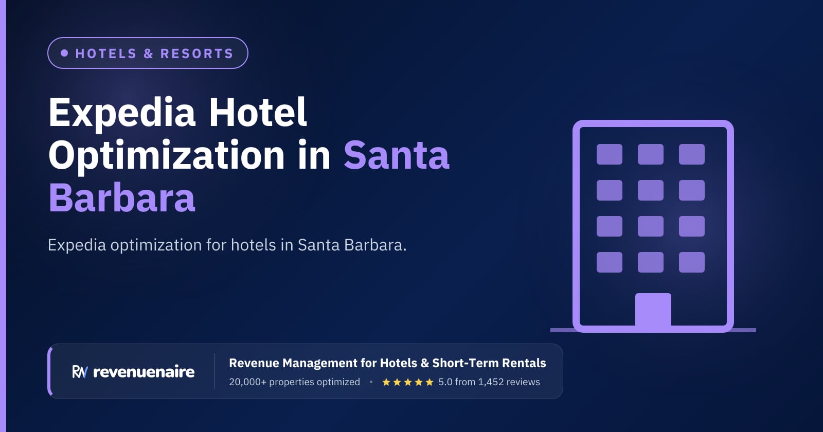 Expedia Optimization for Hotels in Santa Barbara & Central Coast, United States