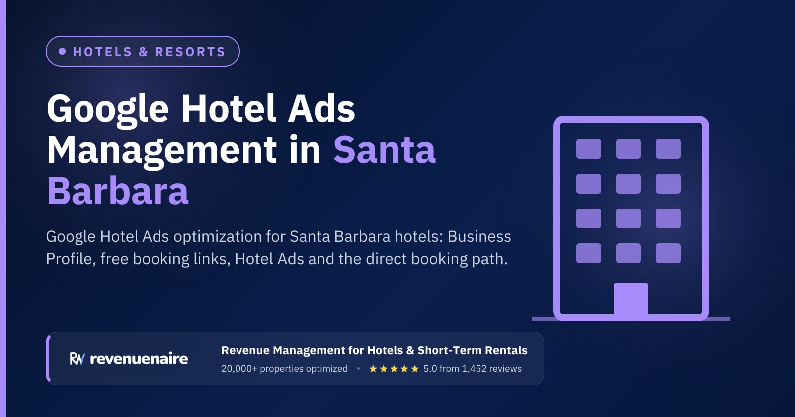 Google Hotel Ads Optimization in Santa Barbara & Central Coast, United States
