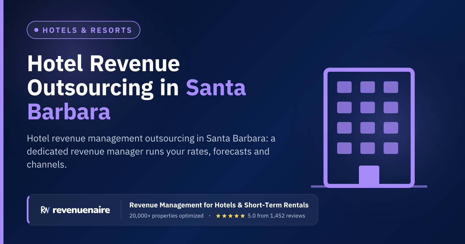 Hotel Revenue Management Outsourcing in Santa Barbara & Central Coast, United States