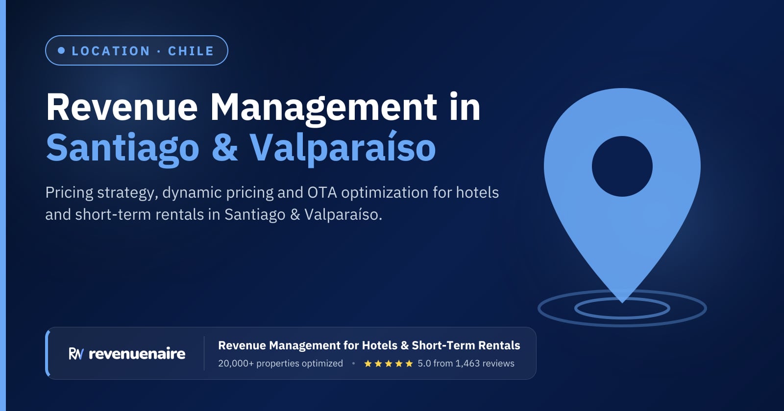 Revenue management in Santiago & Valparaíso, Chile