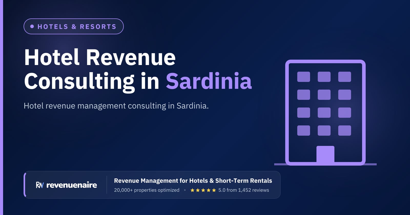 Hotel Revenue Management Consulting in Sardinia, Italy