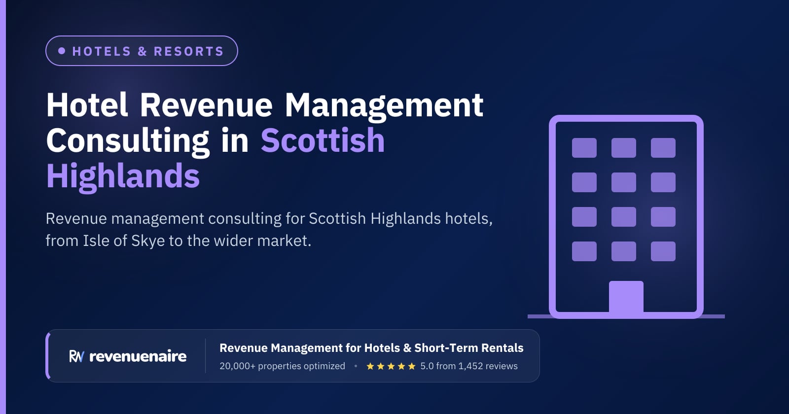 Hotel Revenue Management Consulting in Scottish Highlands & Isle of Skye, United Kingdom