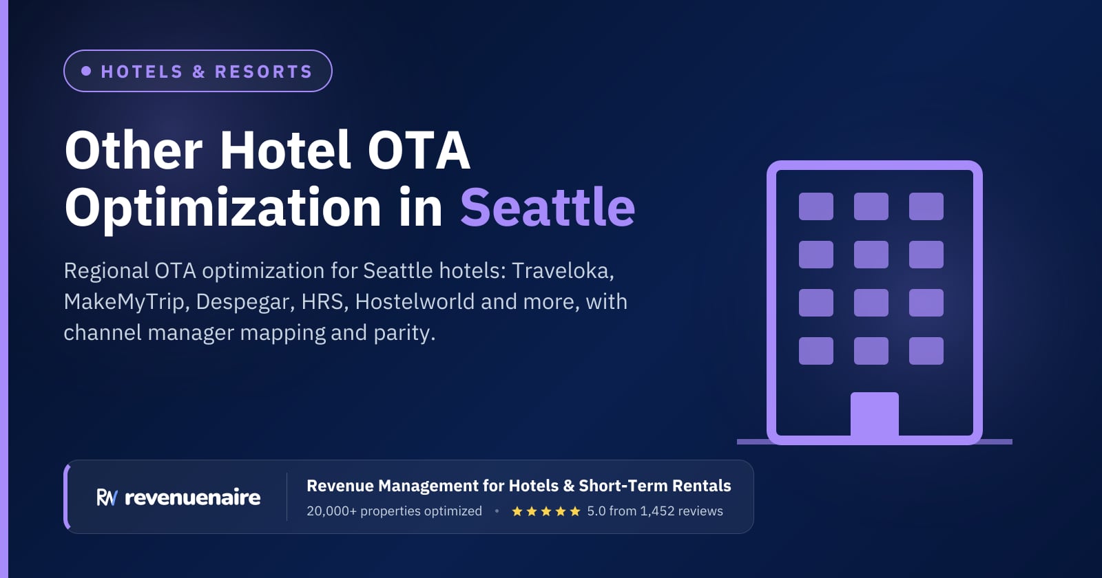 Other Hotel OTA Optimization in Seattle, United States