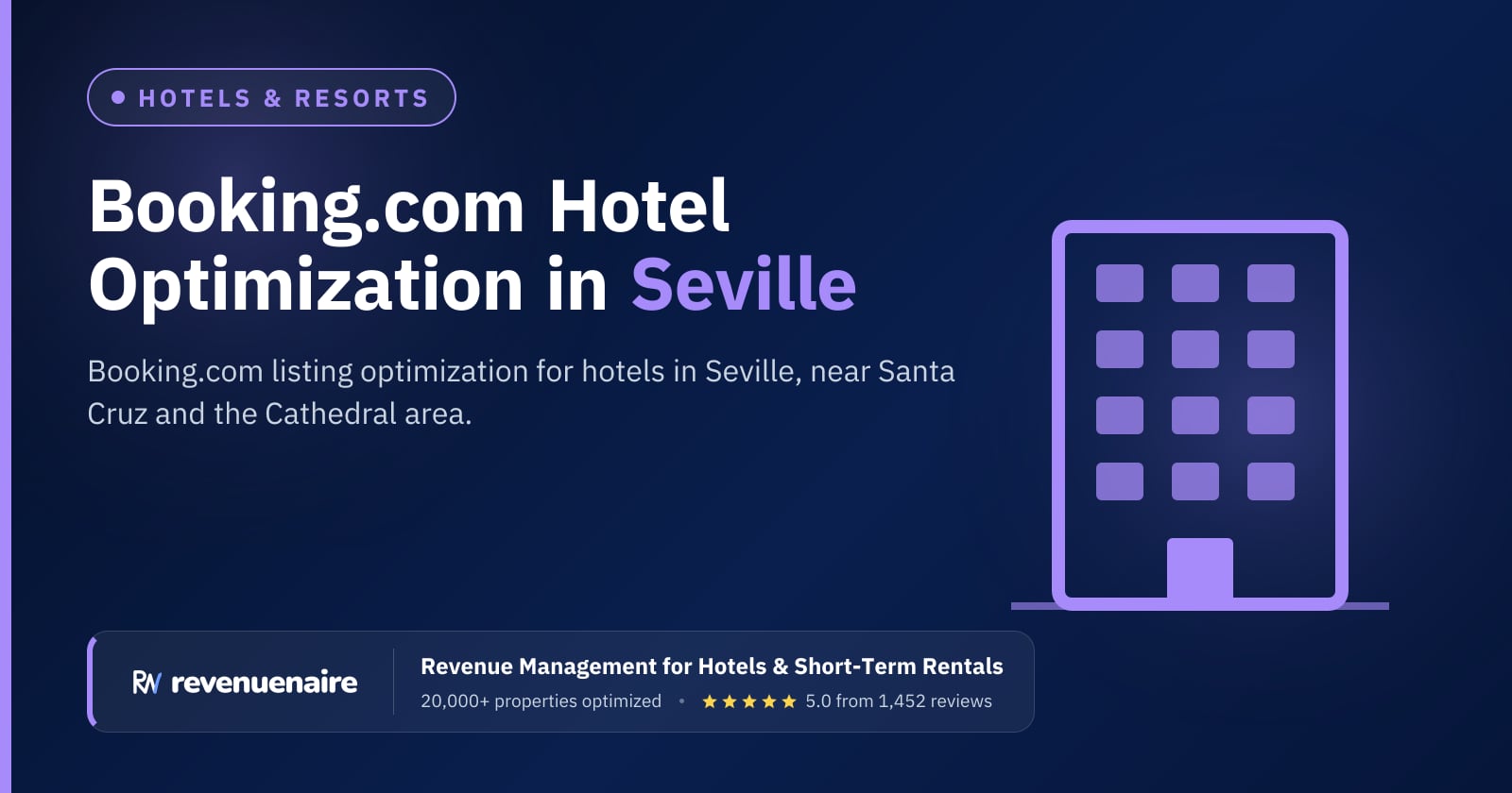 Booking.com Optimization for Hotels in Seville, Spain