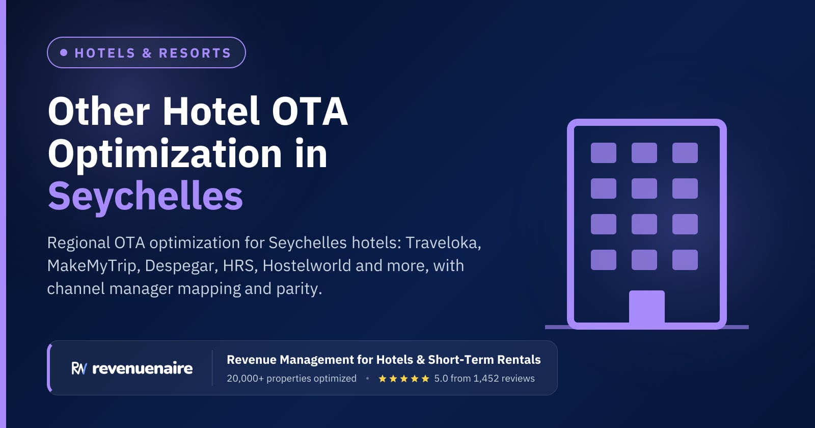 Other Hotel OTA Optimization in Seychelles, Seychelles
