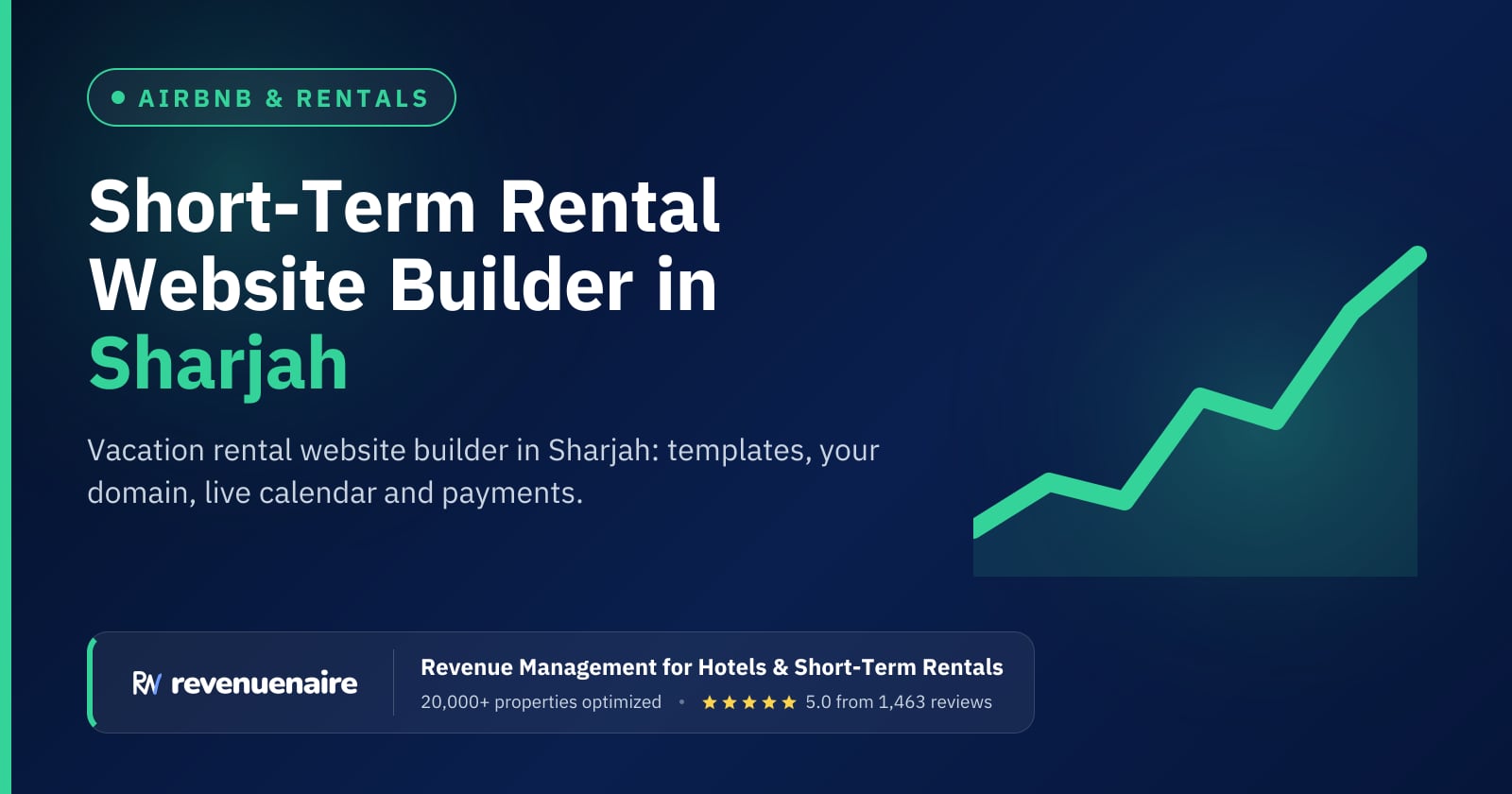Short-Term Rental Website Builder in Sharjah, United Arab Emirates