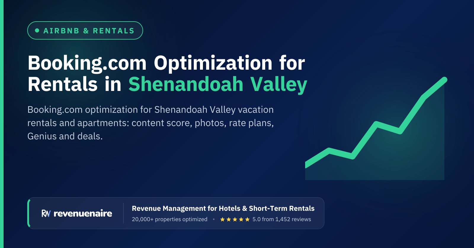 Booking.com Optimization for Rentals in Shenandoah Valley & Luray, United States